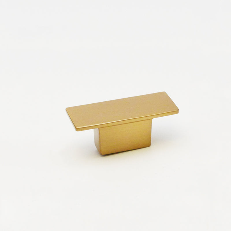 Byron Design Cabinet Hardware - Brushed Brass Gold Drawer Knob