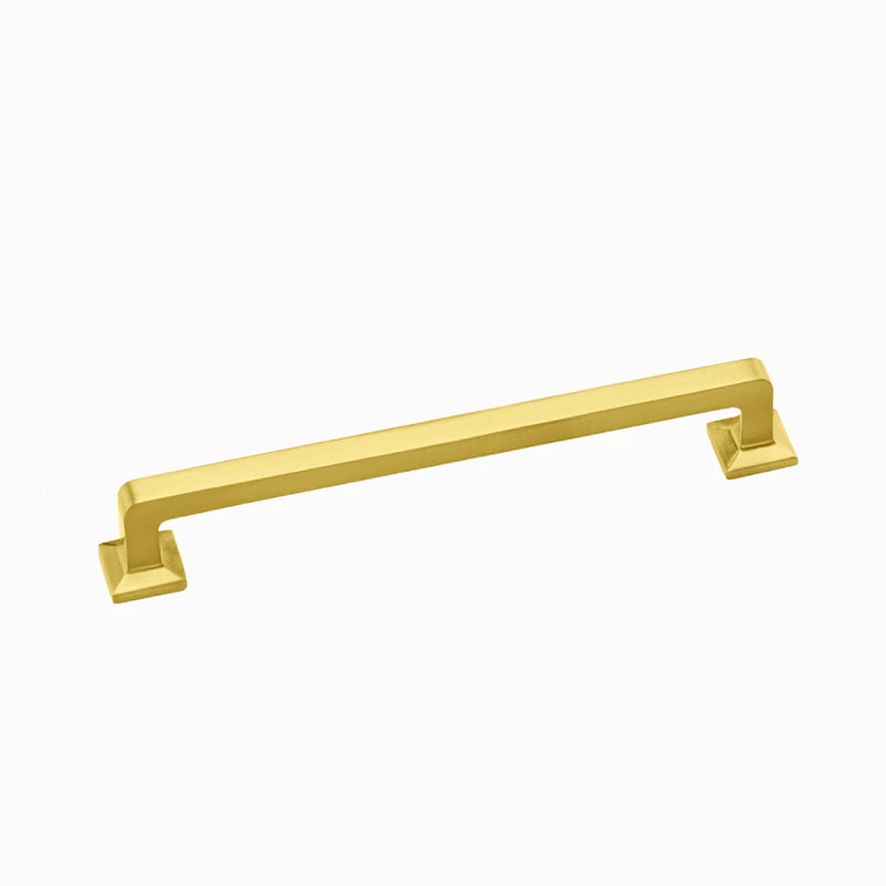 Caledon Cabinet Hardware - Brushed Brass Cabinet Door Handle 160mm Lengths
