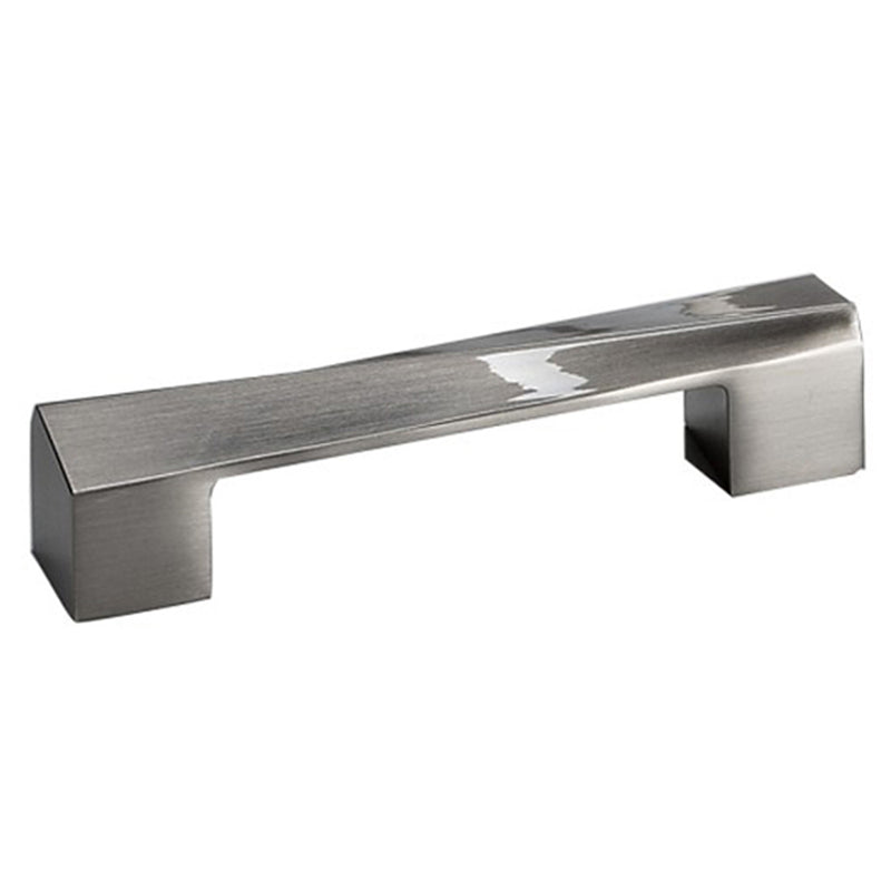 Loretto Twist Cabinet Handle Pull in Brushed Nickel 96mm