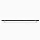 Blainville Cabinet Hardware - Matte Black mixed Polished Chrome Hexagon Design Door Handle 320mm Lengths