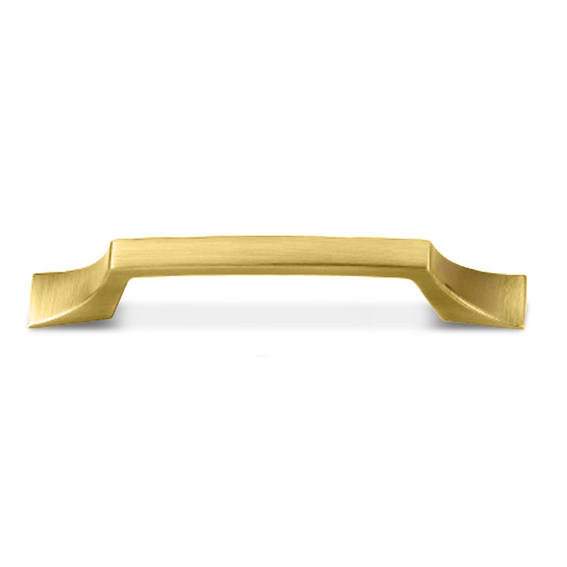 Aurora Luxury designer Cabinet Hardware - Brushed Brass Gold Handle Cabinet Pulls & Handles 96mm