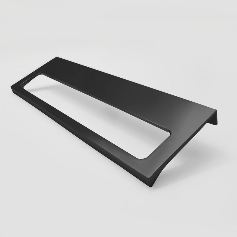 Clean Design Horizon Matte Black Kitchen Cabinet Edge Pull 128mm