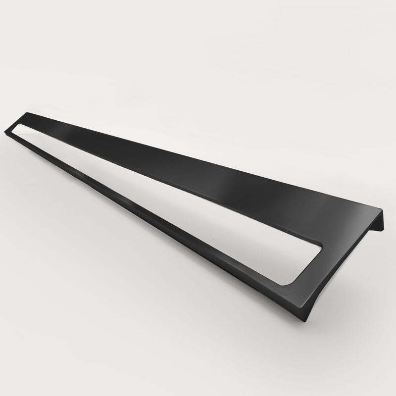 Clean Design Horizon Matte Black Kitchen Cabinet Edge Pull 480mm