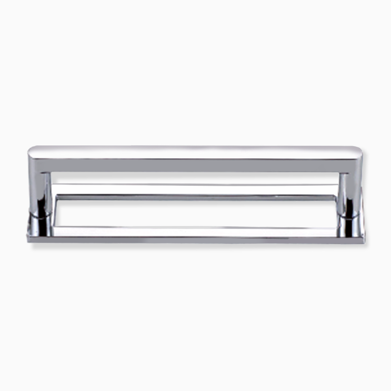 Cliffside with Back Plate - Polished Chrome Cabinet Pull 128mm