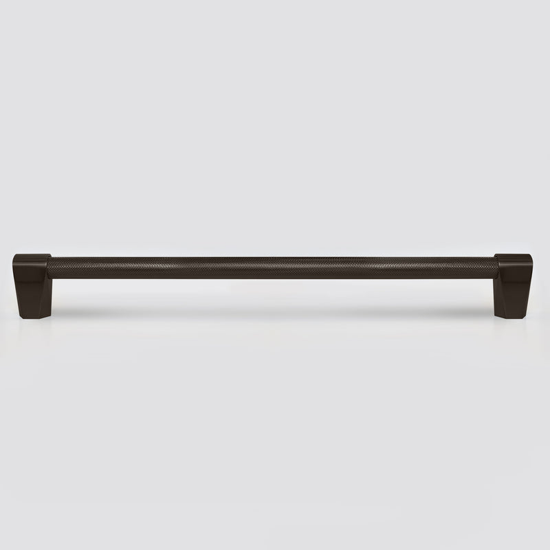 Forever Modern Kitchen Hardware - Matte Black Knurled Appliance Pull 18 inches