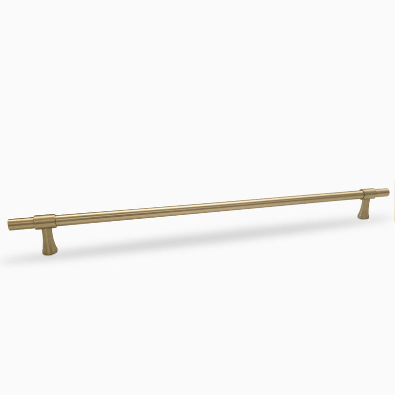 Luxury Riverdale Brass Kitchen Cabinet Handle Pull in Brushed Brass Gold 320mm