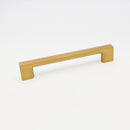 Byron Design Cabinet Hardware - Brushed Brass Gold Drawer Pull 128mm