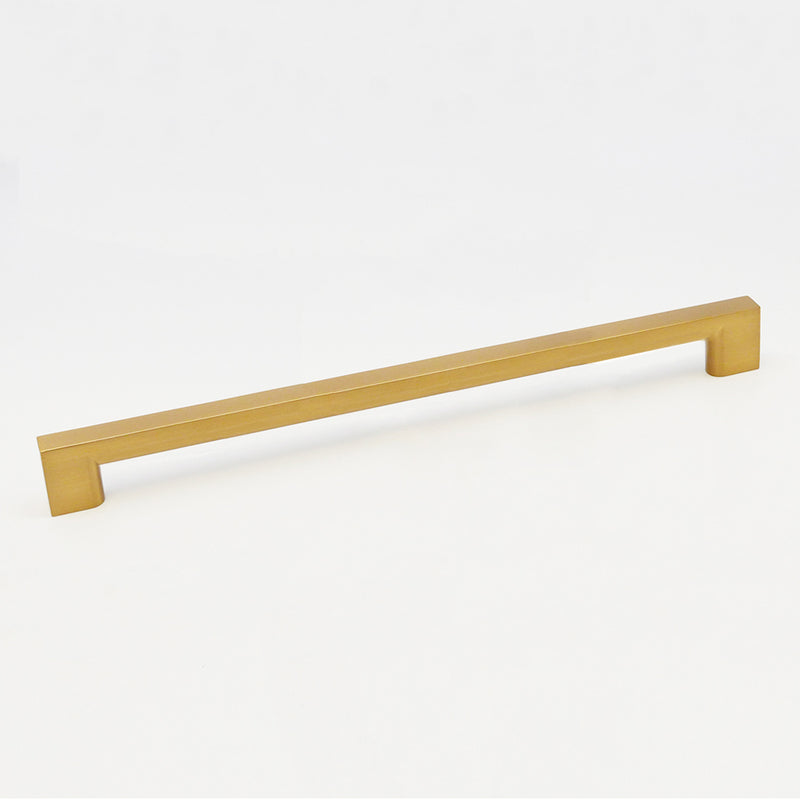 Byron Design Cabinet Hardware - Brushed Brass Gold Appliance Pull 18 inches Length