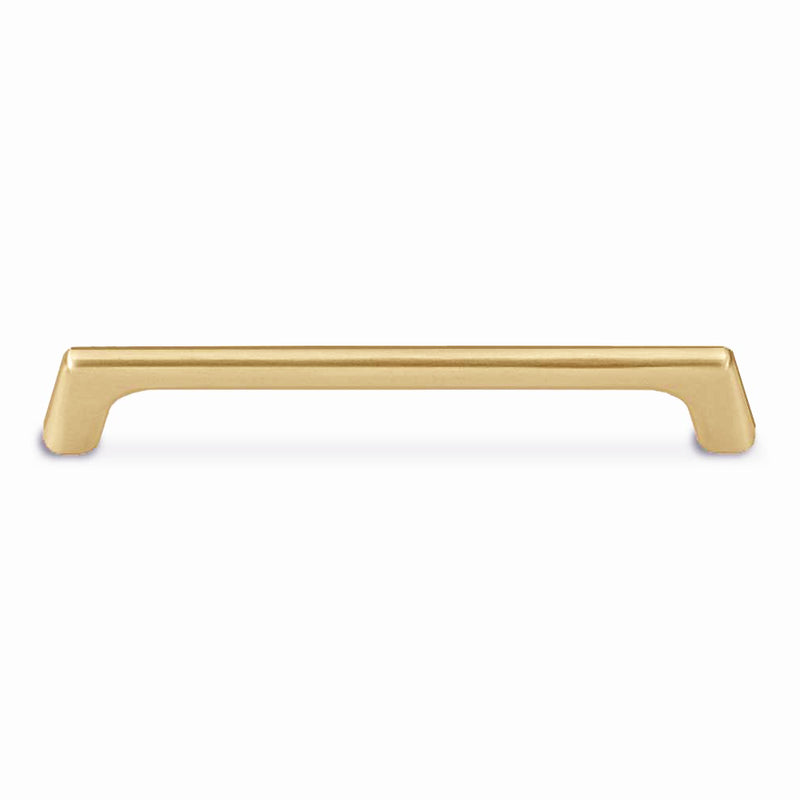 Bicocca Luxury Designer Cabinet Hardware - Brushed Brass Handle 128mm Lengths