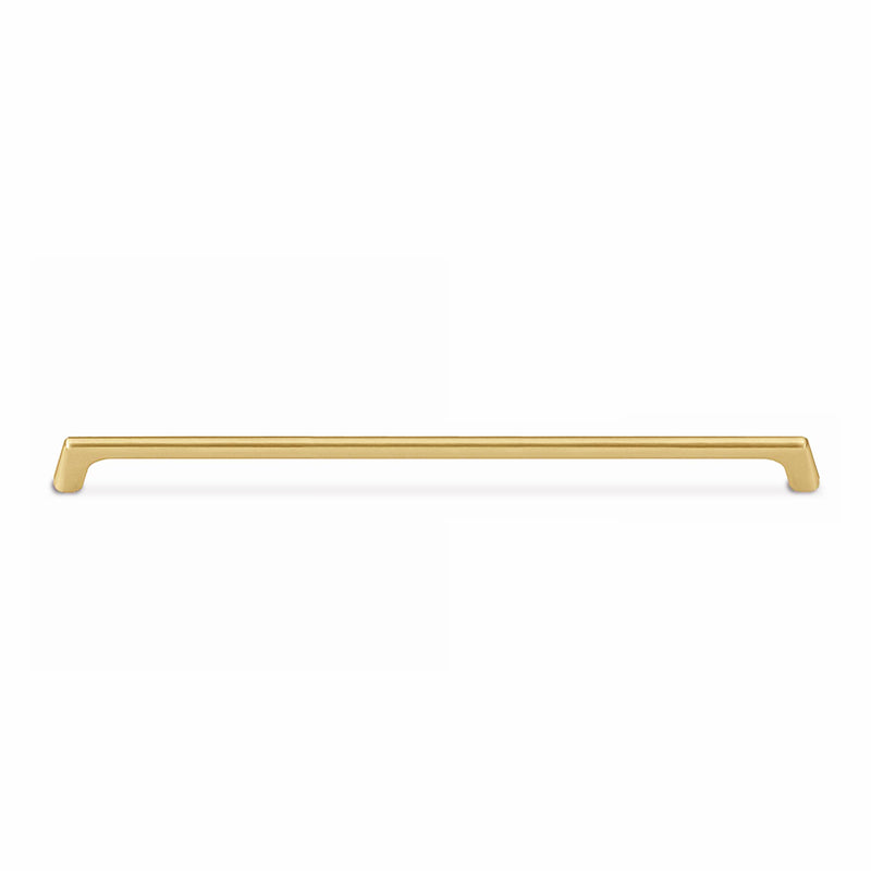 Bicocca Luxury Designer Cabinet Hardware - Satin Gold Handle 128mm Lengths