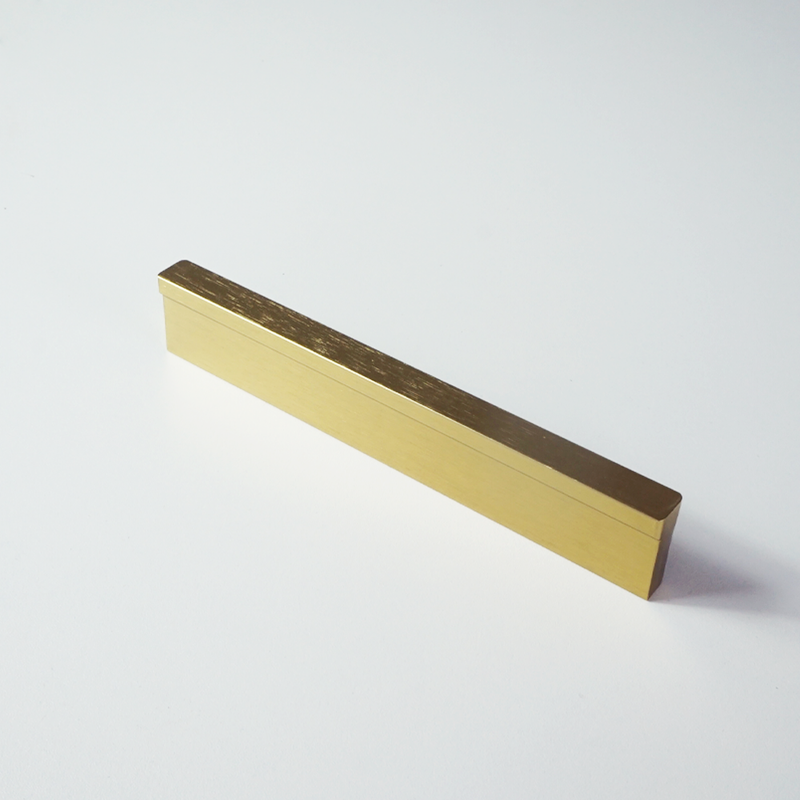 Richview Drawer Pull in Brushed Brass 128mm