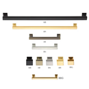 All sizes of Luxury Designer Cabinet Hardware - Deleware Door Handle and Knob