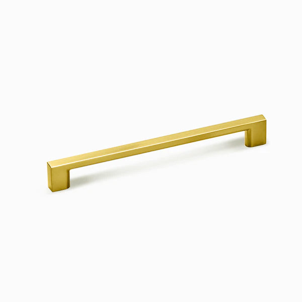 Byron Design Cabinet Hardware - Brushed Brass Door Handle 192 mm Lengths