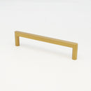Cliffside Cabinet Handle 128mm Brushed Brass Finish by Pomelli Designs