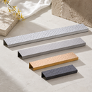 HUBERT Cabinet Hardware – Modern Textured Edge Pull Collection