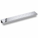HUBERT Cabinet Hardware – Modern Textured Edge Pull Collection-Polished Chrome