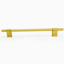 Knurled Modern Lena Textured Kitchen Cabinet Handle Pull - Brushed Brass Gold 192mm