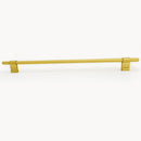 Knurled Modern Lena Textured Kitchen Cabinet Handle Pull - Brushed Brass Gold 320mm
