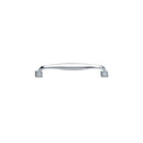 Pomelli Designs BISTRO Vintage Cabinet Hardware - Polished Chrome Door Handle 128mm Length