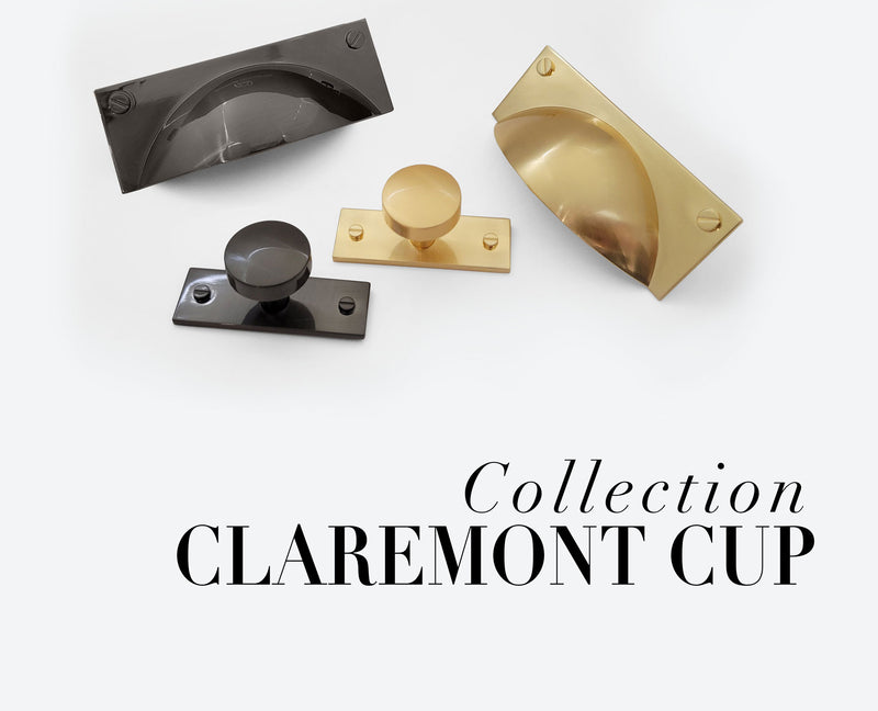Pomelli Designs Claremont Cup Pull Collection for Kitchen Cabinet Drawer 
