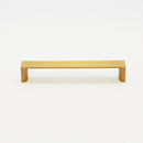 Modern Newton Brushed Brass Gold Kitchen Drawer Handle Pull 128mm