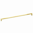 Modern Newton Brushed Brass Gold Kitchen Drawer Long Bar Pull 384mm