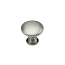 Minimalist Design Halton Kitchen Cabinet Hardware - Brushed Nickel Knob