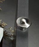Weston Cabinet Knob in Brushed Nickel Mounted on Kitchen Drawer