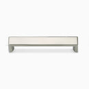 Bartonville Luxury Designer Cabinet Hardware - Brushed Nickel Cabinet Handle and Pull 128mm Lengths