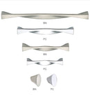 All sizes of Non-traditional Creative Shaped Maryhill Kitchen Cabinet Handles and Knobs