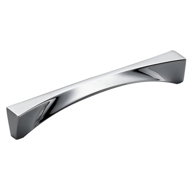 Non-traditional Creative Shaped Maryhill Kitchen Cabinet Handle Pull - Polished Chrome 160mm