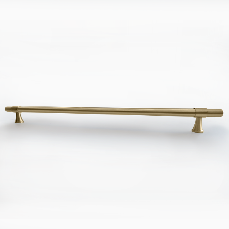 Luxury Riverdale Brass Kitchen Cabinet Handle Pull in Brushed Brass Gold 18 inches