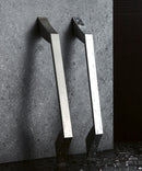 Display of Chelsea Cabinet Hardware in Brushed Nickel and Polished Chrome