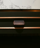 Modern Mitchell 1 Cupboard Cup Pull Mounted on Brown Classic Cabinet