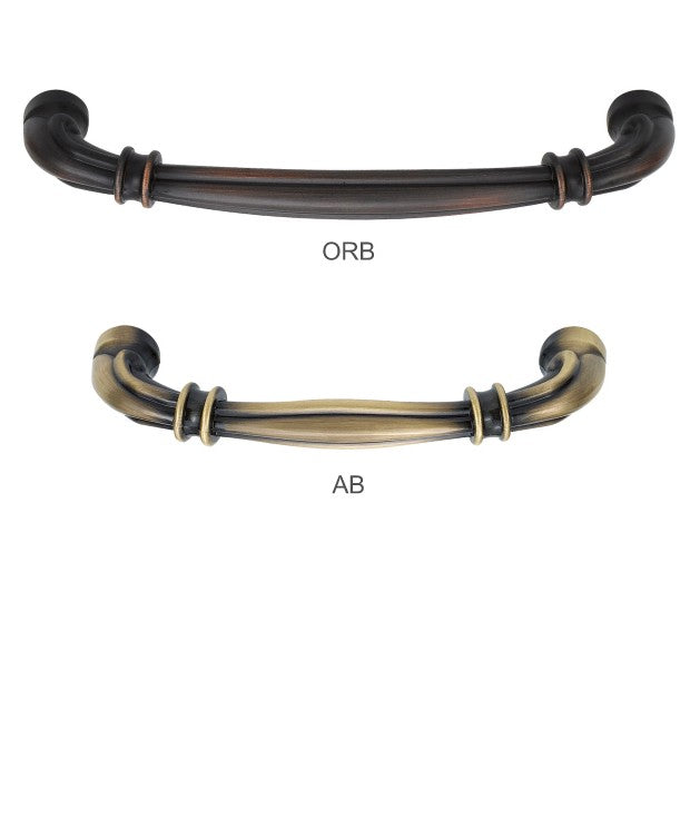 Ballantrae Luxury Classic Cabinet Hardware - Oil Robbed Bronze and Antique Brass Cabinet Handle and Pull