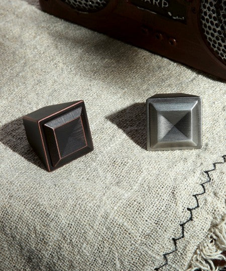  Classic Oakridge Kitchen Cabinet Knob in Egyptian Copper and Antique Nickel