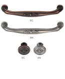 All sizes of Laval French Style Classic Cabinet Knobs and Handles