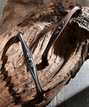 Display of Laval French Style Classic Cabinet Handle and Pull in Antique Nickel and Egyptian Copper