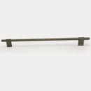Knurled Modern Lena Textured Kitchen Cabinet Handle Pull - Brushed Black Stainless Steel 320mm