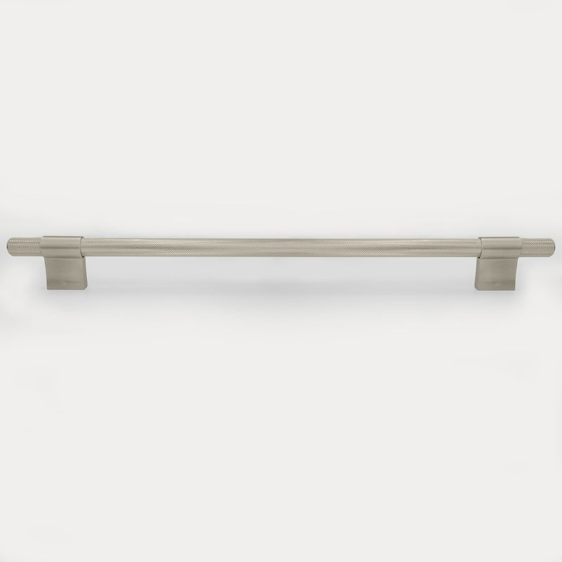 Knurled Modern Lena Textured Kitchen Appliance Pull - Brushed Nickel 18 inches
