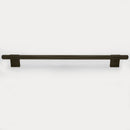 Knurled Modern Lena Textured Kitchen Appliance Pull - Matte Black 18 inches