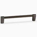 Forever Modern Kitchen Hardware - Brushed Black Stainless Steel Knurled Cabinet Bar Pull 128mm