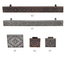 All sizes of Stone Textured Square MESA Kitchen Cabinet Pull Handle