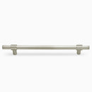 Blainville Cabinet Hardware - Brushed Nickel Hexagon Door Handle 192mm Lengths