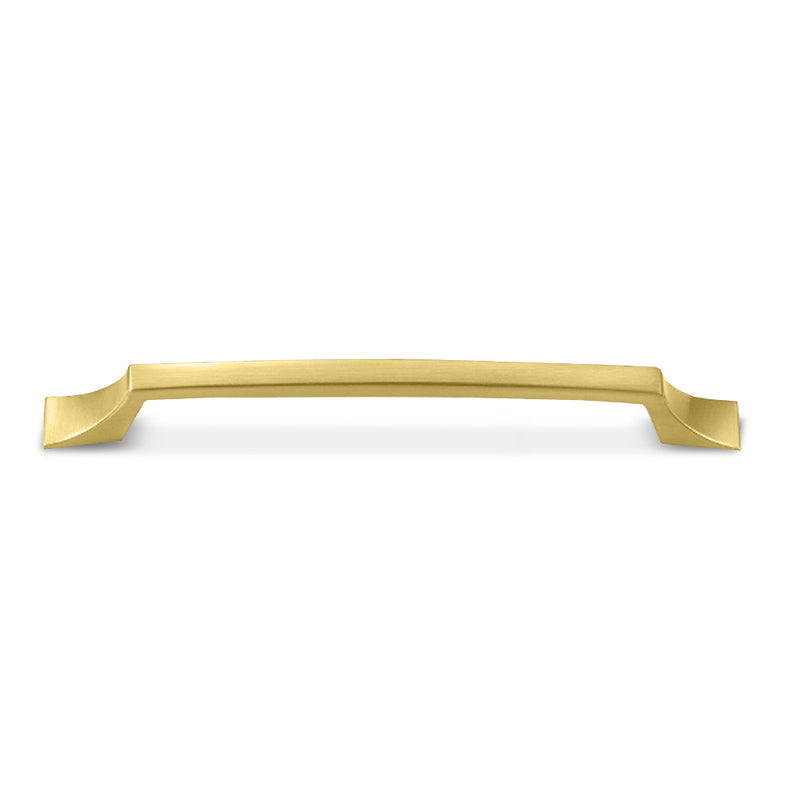 Aurora Luxury Designer - Brushed Brass Gold Cabinet Hardware, Pulls & Handles 160mm Lengths