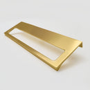 Clean Design Horizon Brushed Brass Gold Kitchen Cabinet Edge Pull 128mm