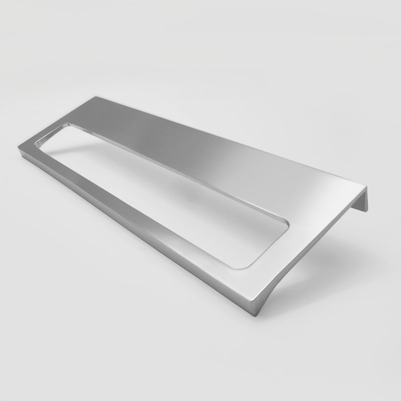 Clean Design Horizon Polished Chrome Kitchen Cabinet Edge Pull 128mm