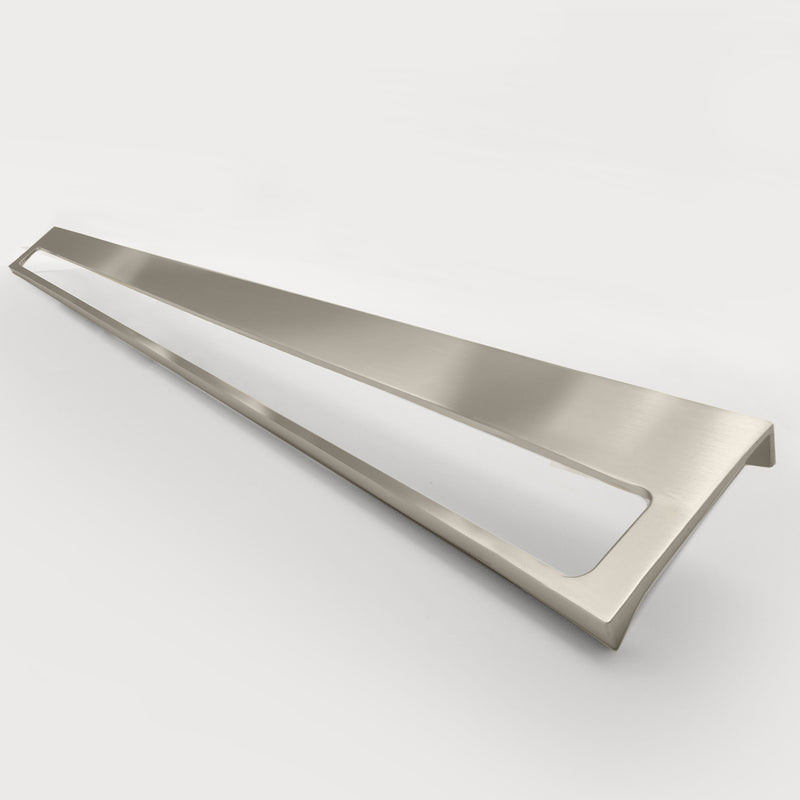 Clean Design Horizon Brushed Nickel Kitchen Cabinet Edge Pull 480mm