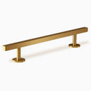 Designer Square Solid Brass Gold Kitchen Appliance Pull 18 inches