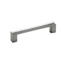 Contemporary Cabinet Hardware - Erin Antique Nickel Cabinet Door Handle128mm